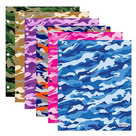 Roomfactory 48 2 Pockets Camouflage Portfolios, 48PK RO1917922